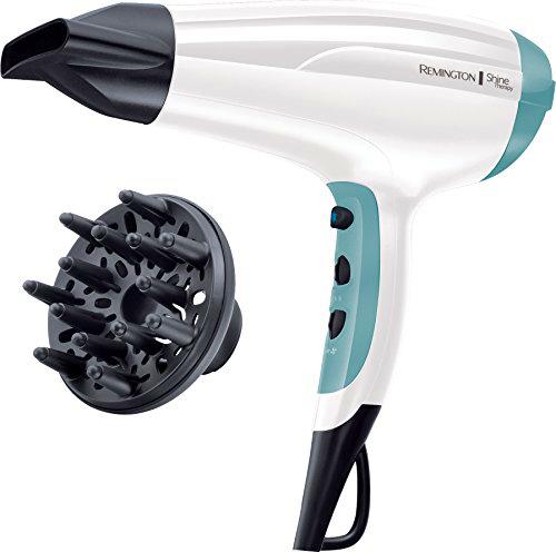 Remington Shine Therapy Secador de Pelo - Iónico, Concentrador y Difusor