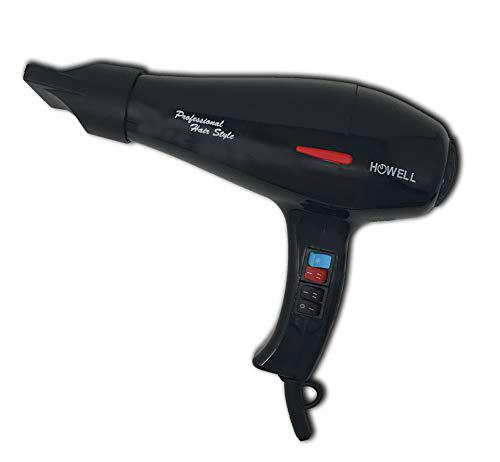 Howell Secador de pelo profesional con motor AC, fabricado en Italia, 2 kg