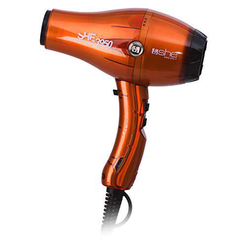 SHE She-3950 Long Life Motor - Secador de pelo compacto y superligero