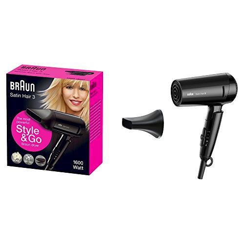 Braun Satin Hair 3 HD350 Style &amp; Go - Secador de pelo viaje