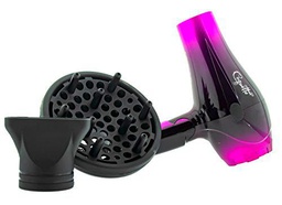 Secador de Pelo Profesional de Viaje Plegable Ligero con Difusor Coquette Pink (Rosa) 1000W