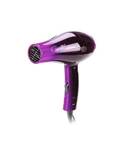 Secador de Pelo Profesional de Viaje Plegable Ligero con Difusor Coquette Purple (Morado) 1000W