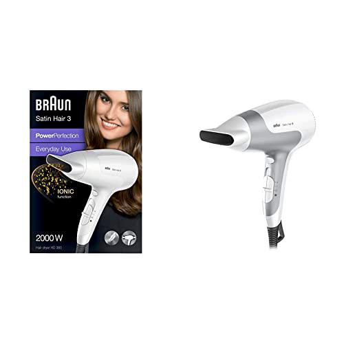 Braun HD380 - Secador de pelo, 3 niveles de temperatura