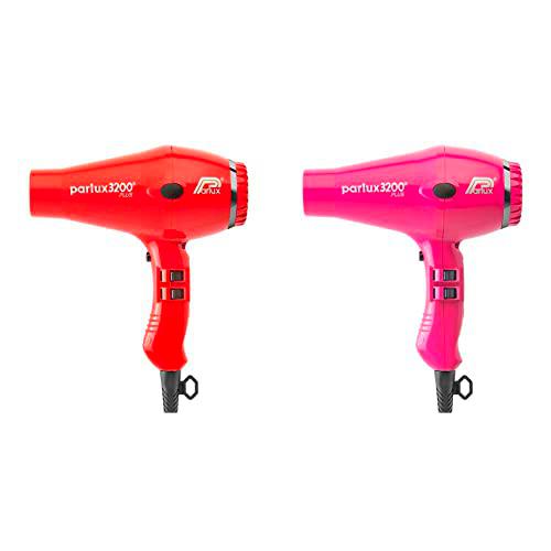 Parlux 3200 Secador de pelo plus Raunchy Red + Secador 3200 Plus Fucsia (S448002Fu)