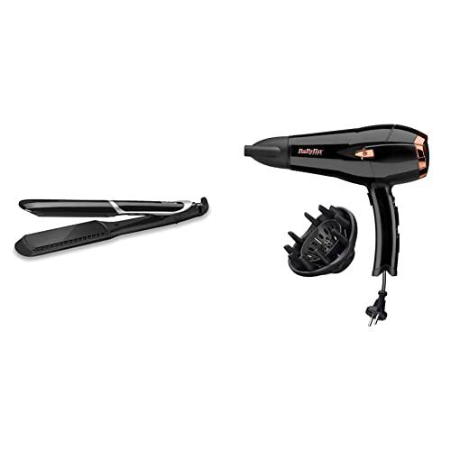 BaByliss ST397E Planchas de pelo profesionales, placas extra anchas para alisar más rápido