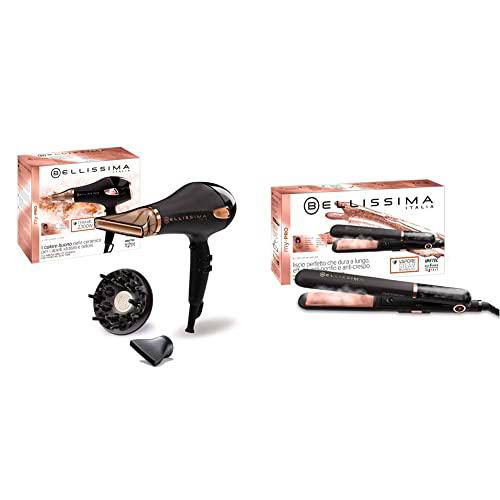 Imetec Bellissima My Pro Steam B28 100, Plancha de pelo con vapor profesional + Bellissima My Pro Ceramic P5 3800