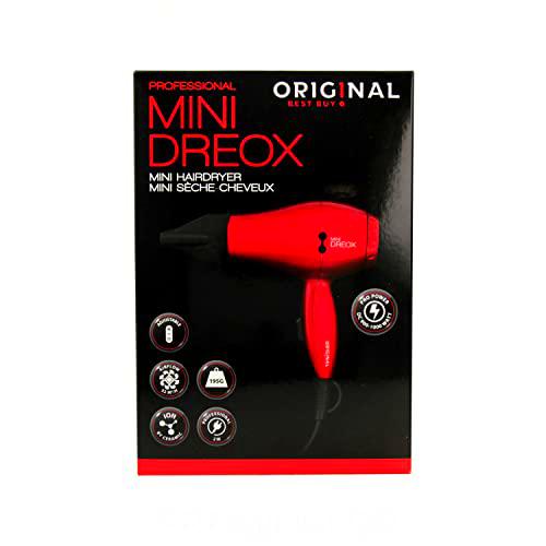 sinelco Francia Original Mini secador DC rojo Metallic 1000 W 220/240 V/110 V