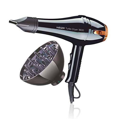 Secador de pelo HAEGER TURBO DRYER con 1800W de potencia