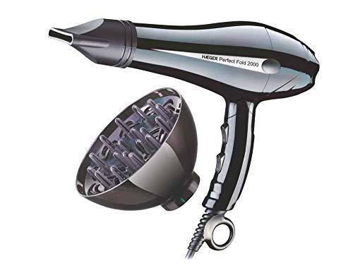 HAEGER PERFECT FOLD - Secador de pelo de 2000W, mango plegable