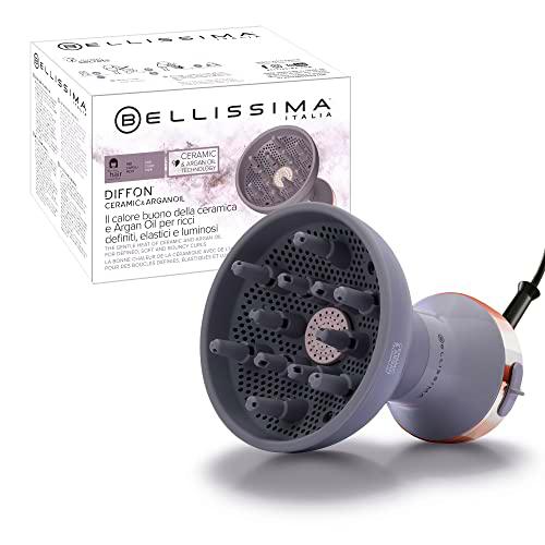 Bellissima Imetec Diffon Ceramic &amp; Argan Oil Difusor de Aire Caliente para Cabello Rizado