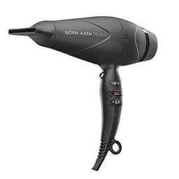 OBH NORDICA 5163 Bjorn Axén Tools Silence PRO Secador de pelo Negro Boquilla Volumen 2 boquillas de ventana estrechas 3 modos de calefacción y 2 velocidades Heat Boost &amp; Cool Función 1900 W