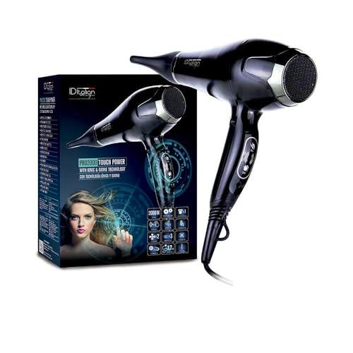 ITALIAN DESIGN Pro 2000 Touch Power Hair Dryer, Estándar, Único