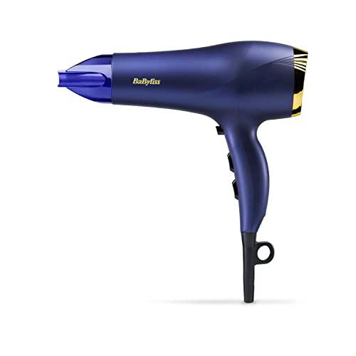 BaByliss Secador de pelo Midnight Luxe 2300W, control iónico antiencrespamiento