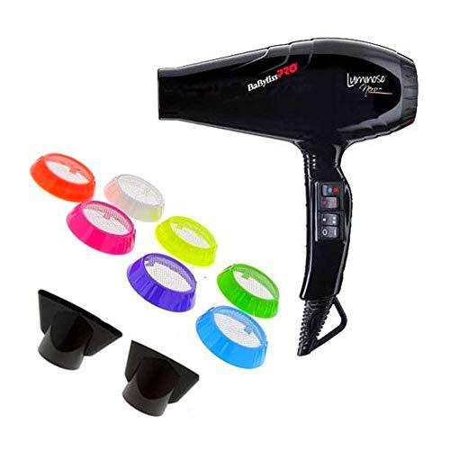 BaByliss Luminoso Hair Dryer SECADOR Nero, Negro, Estandar