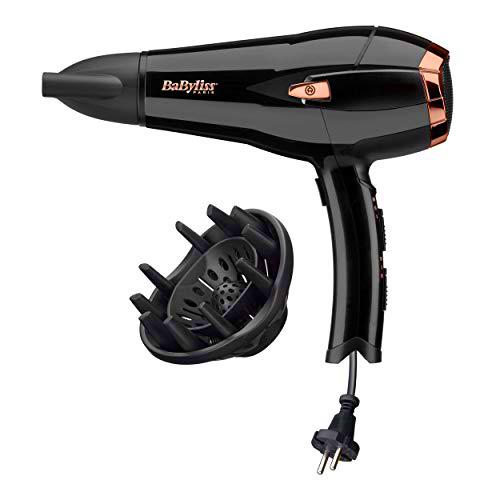 BaByliss D373E Secador de pelo retráctil, iónico, Motor DC 2000W de potencia